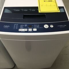 AQUA/アクア 4.5kg洗濯機 AQW-BK45G（FB) 2019年製 中古品