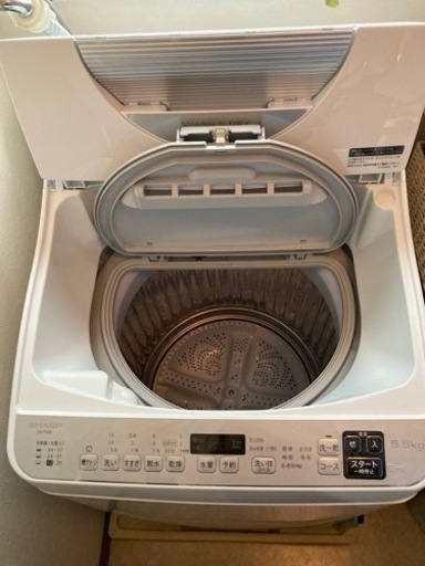 元値6万！2021年製シャープ洗濯機5.5kg（乾燥機能付き）ES-TX5E 引渡し ...