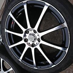 ﾎﾞｸｼｨ ﾉｱ ｵﾃﾞｯｾｲ等weds18ｲﾝﾁﾎｲｰﾙﾀｲﾔ4本セット中古品