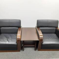 美品☆KOKUYO革ばり応接セット