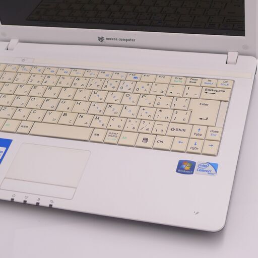 中古良品 14型 ノートパソコン mouse computer LB-B300S Celeron 4GB 