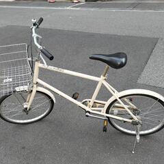 【定価2万円】無印良品の自転車オフホワイトカラー