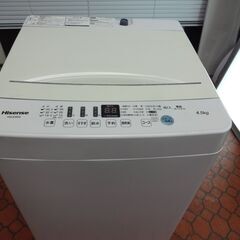ID 001935 洗濯機 ハイセンス 4.5K 2019年製 HW-E4503