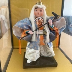 五月人形　日本人形　ガラスケース付き