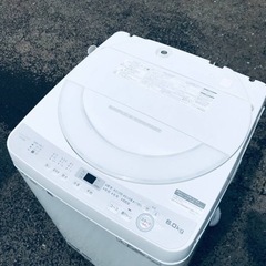 ①ET448番⭐️ SHARP電気洗濯機⭐️ 2018年製 