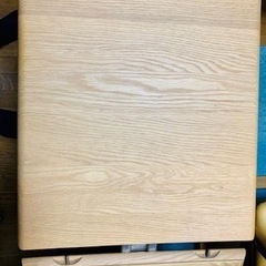 【取引完了】【美品】カリモク学習デスクセット　同型２台セット(兄弟姉妹で)　karimoku