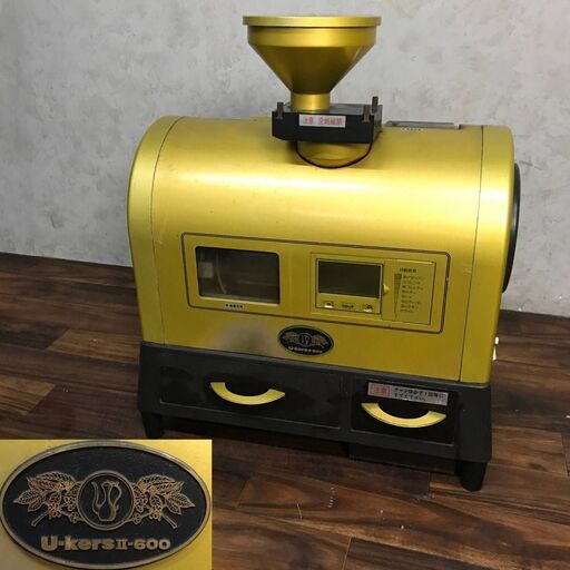 PH9/20　U-KERSⅡ-600 学研エリオン 珈琲焙煎機械 自動焙煎機付 GCR-1140 コーヒー 中古品 ジャンク品