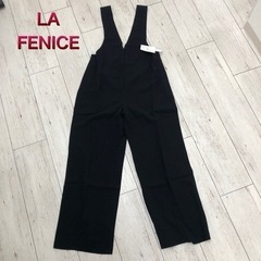 【LA FENICE】サロペットパンツ　LL  ブラック