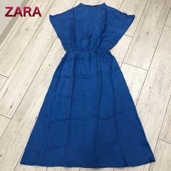 【ZARA】ザラ　サイズM  ブルーワンピース