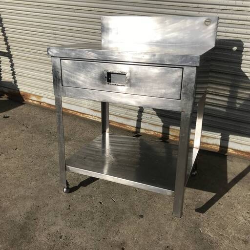 PH9/7　ステンレス作業台 引出し 調理台 収納 中古品 厨房機器 業務用 難あり 店舗 飲食店 W700×D600×H800