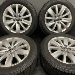 BS BLIZZAK VRX2 205/55R16】スタッドレス【VW ゴルフ 純正ホイール 16 