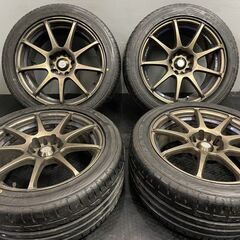【BS POTENZA S001 235/45R17】夏タイヤ【Weds SPORT SA-70 17インチ 8J5HPCD114.3+32】スカイライン シルビア ローレル等　(MTK234) クレジットカード QRコード決済可能 BS POTENZA S001 235/45R17】夏タイヤ【Weds SPORT SA-70 17インチ