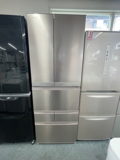 6ドア冷蔵庫(458L)　 東芝　GR-J460FC　2016年製　 中古品
