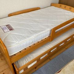 【取引中】ベッドの下にもう1台のベッドが収まる親子ベッド