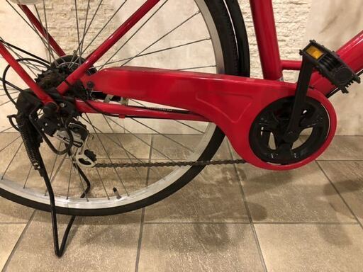 自転車 27インチ 6段変速ギア 後チャイルドシート子供乗せる