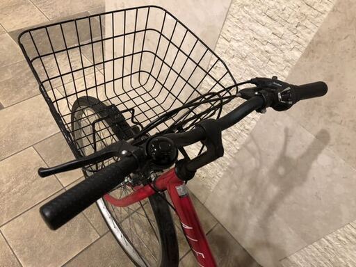 自転車 27インチ 6段変速ギア 後チャイルドシート子供乗せる