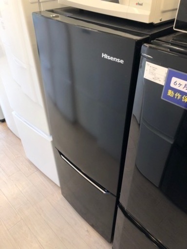 【6ヶ月安心保証付き】Hisense 2ドア冷蔵庫　2019年製