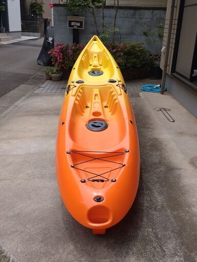 未使用シーカヤック 二人乗り シート・パドル付 引き取りのみ
