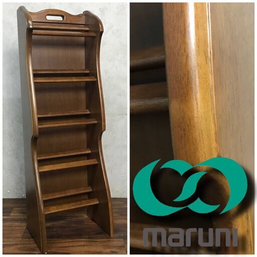 ba9/32 マルニ　maruni　5段　スリッパラック　中古　インテリア　家具　木製　玄関収納　スリッパ立て