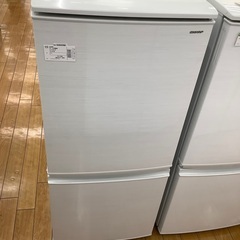 SHARP 2ドア冷蔵庫　SJ-D14D-W 2018年製…