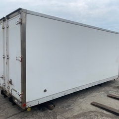 No.624 保冷バン 2ｔロング 車  アルミ 箱 バイク 倉庫 トラック コンテナ 米 保管庫 物置 DIY