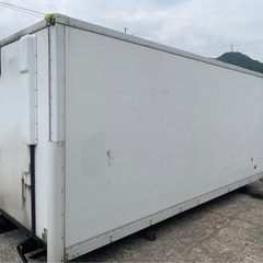 No.624 保冷バン 2ｔロング 車  アルミ 箱 バイク 倉庫 トラック コンテナ 米 保管庫 物置 DIY