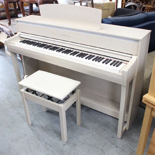 T929) YAMAHA 電子ピアノ 2017年製 CLP-675WA Clavinova 88鍵 音色数36 録音機能 チェア付き クラビノーバ ヤマハ 直取り/自社配送