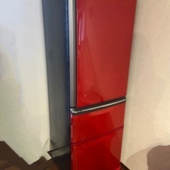 三菱　冷蔵庫　赤　レッド　ノンフロン冷凍冷蔵庫　C37EY