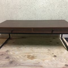 木製 ローテーブル コーヒーテーブル 座卓 収納付 幅140cm...
