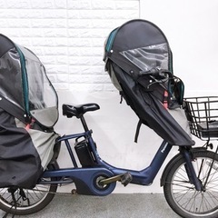お買い得　人気な子供乗せ電動自転車パナソニックギュットアニーズ　高年式　レインカバー付き