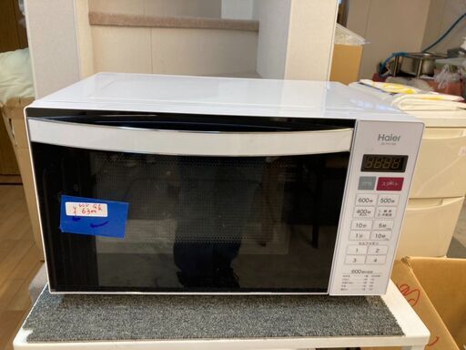 ☆中古￥6,300！【会員価格￥6,300】Haier　電子レンジ　家電　2017年製　JM-FH18D型　【BE099】