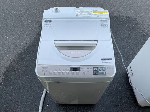 【SHARP/シャープ】5.5kg 洗濯機 乾燥機付き　2017年製　ES-T5CBK-N型