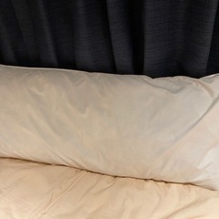 無印 羽毛ロング枕 43×100cm