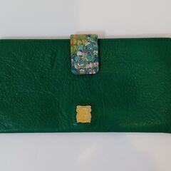 【ネット決済・配送可】送料込み　efffy　緑の長財布