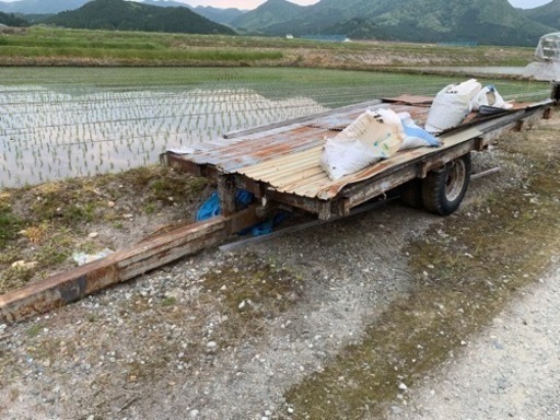 トラクター用▲トレーラー！コンバイン！田植え機！田植機！農機具！牽引！