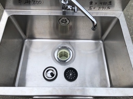 ︎品 タニコー 1槽シンク 600×450×800mm 厨房機器︎