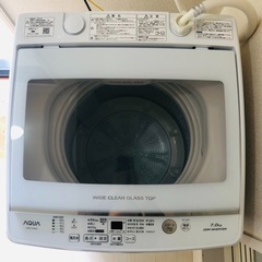 (値下げ)AQUA 2021年製 洗濯機 7kg
