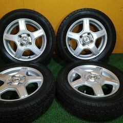 No.832　グッドイヤー　アイスナビ7　155/65R13　2017年製　　RANBROS　13ｘ4.00Ｂ　PCD100　4穴