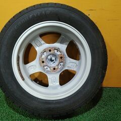 No.832　グッドイヤー　アイスナビ7　155/65R13　2017年製　　RANBROS　13ｘ4.00Ｂ　PCD100　4穴