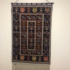 ペルシャ絨毯　アートギャッベのタペストリー