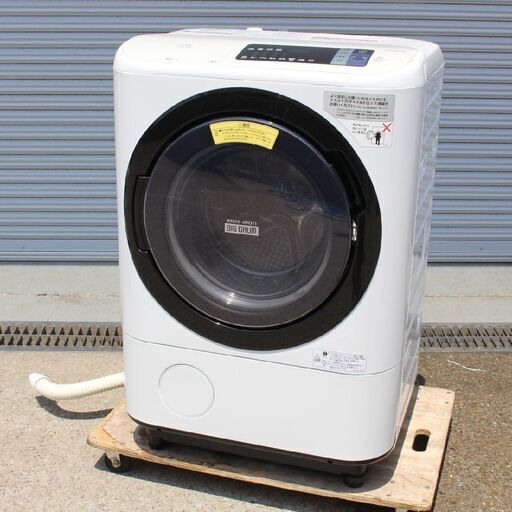T940) 日立 洗濯11.0kg 乾燥6.0kg 2017年製 ドラム式洗濯機 BD-NV110AL 左開き ビッグドラム ナイアガラ洗浄 HITACHI 11kg 洗濯