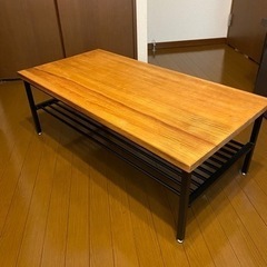 【無料】ウッドテーブル ローテーブル 木製 ヴィンテージ おしゃ...