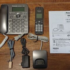 《売却済》【家電】 コードレス電話機 Panasonic VE-...