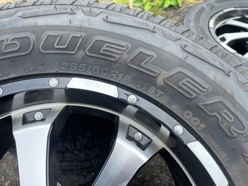 美品】MKW MK46 PCD127 ジープ JKラングラー に使用 285/60R18
