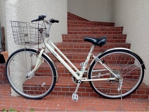 【27インチ自転車】6段変速　LEDオートライト付　BAA適合　鍵新品❗️スペアキーあり　若林自転車　浜大津店SALE❗️