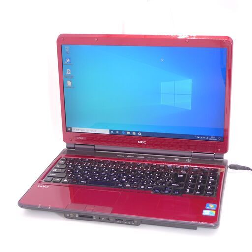良品 16型ワイド Wi-Fi有 赤 ノートパソコン NEC PC-LL750BS1YR Core ...