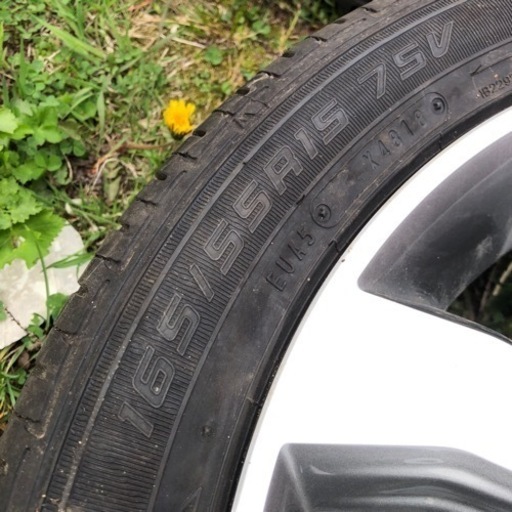 車のパーツ 【取引完了】デイズハイウェイスター純正ホイールとバリ溝 