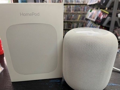 美品】Apple ホームポッド MQHV2J/A HomePod [ホワイト］スマート