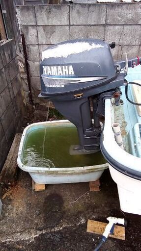 船外機ok】ヤマハW14CFと4スト船外機9.9馬力