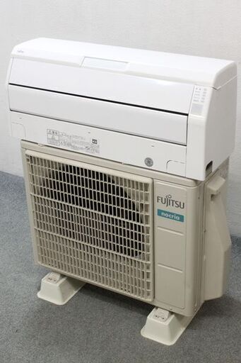 富士通 ルームエアコン nocria/ノクリア Rシリーズ 2.2kw 6畳用 100V 自動掃除 AS-R22K 2020年製 中古家電 店頭引取歓迎 R5900)